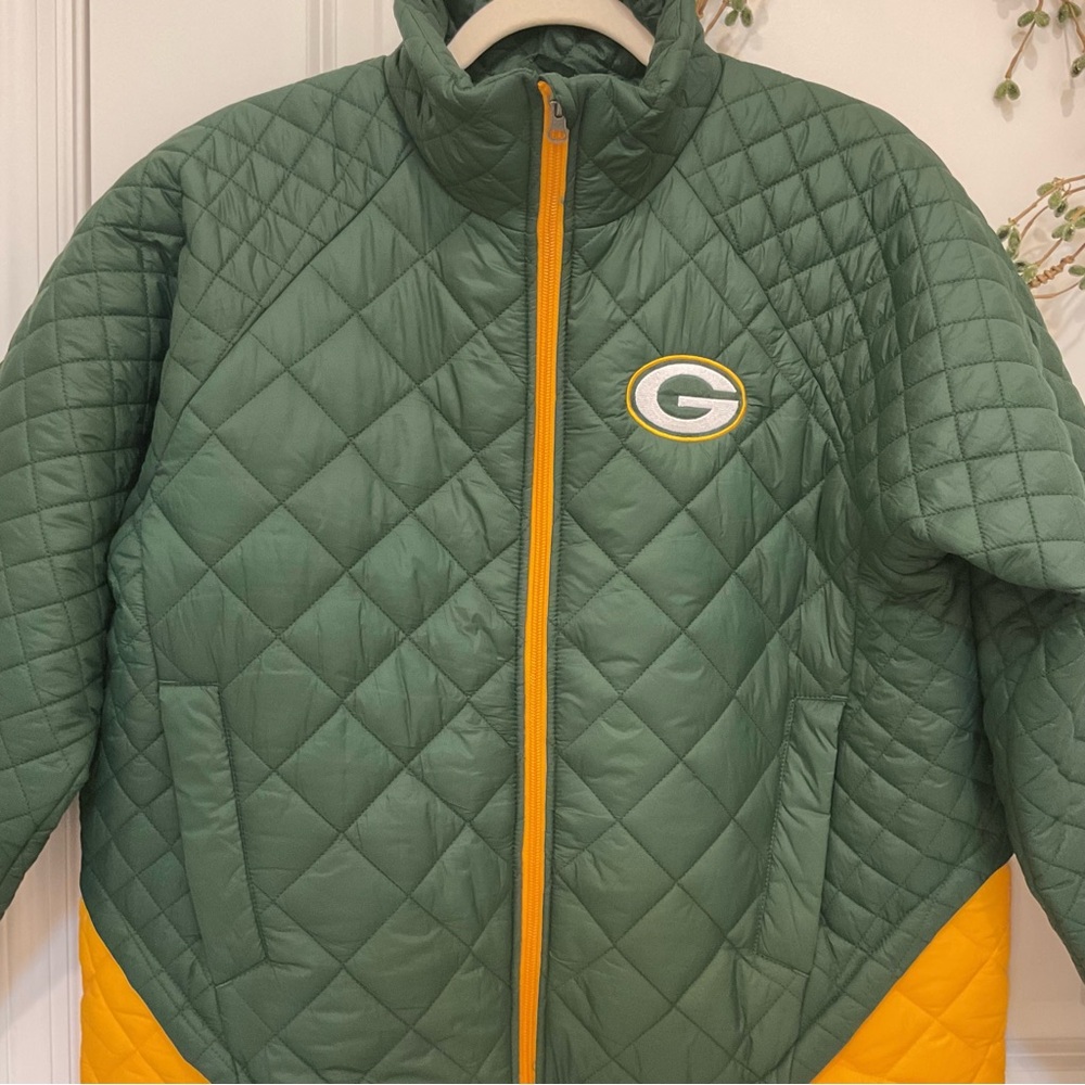NFL GIII 4-Her Packers Quilted Jacket Size L, NWT - Picture 6 of 7